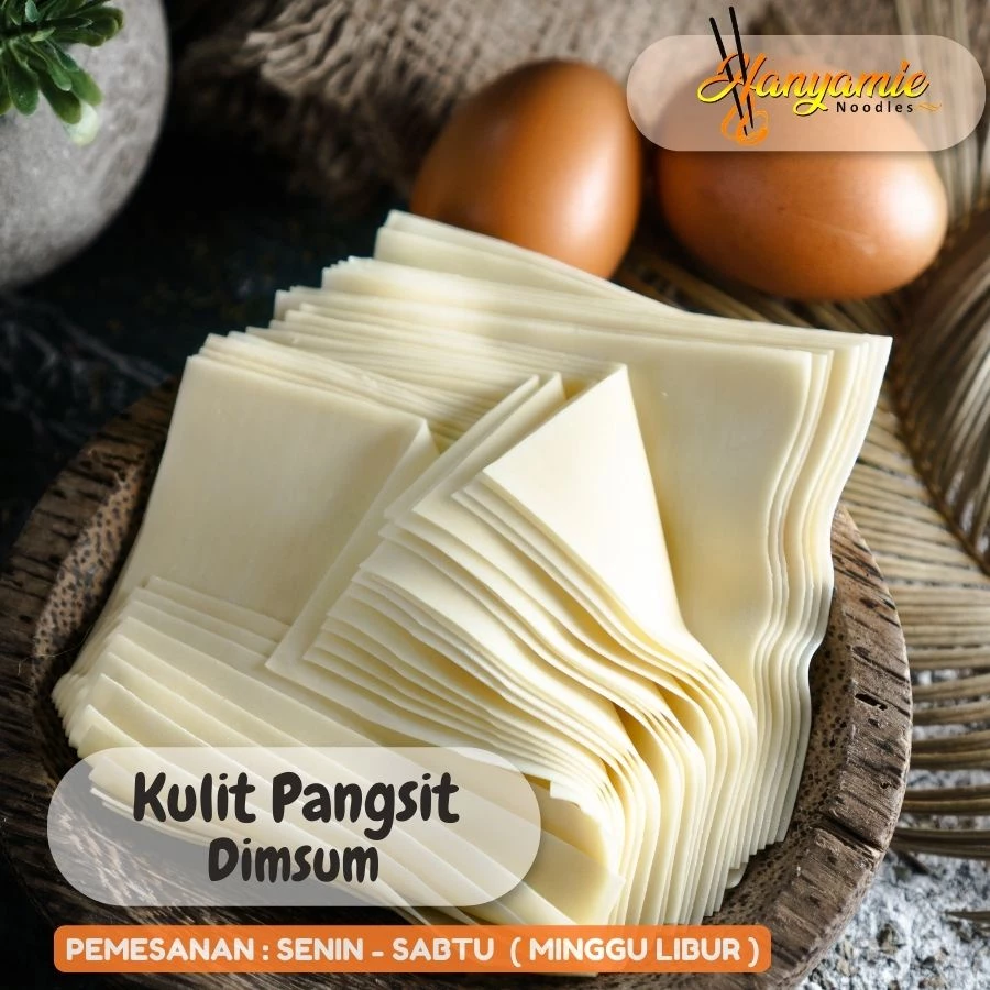 Kulit pangsit dimsum siomay bulat kotak